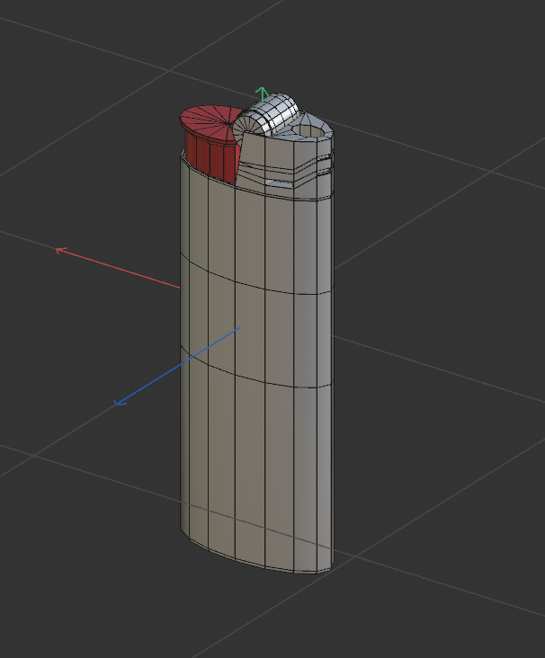 Lighter model back (lines)