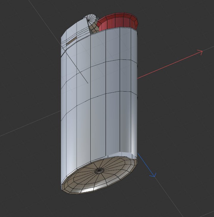 Lighter model bottom (lines)