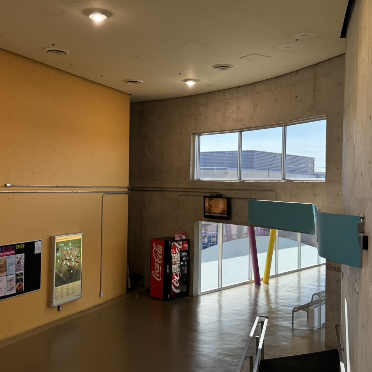 One of the entrances to the school