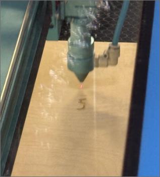 Laser cutting operation