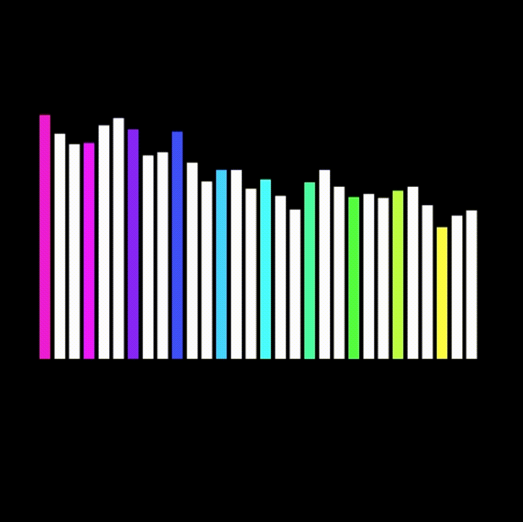 Rhythm of the square up and down(color)